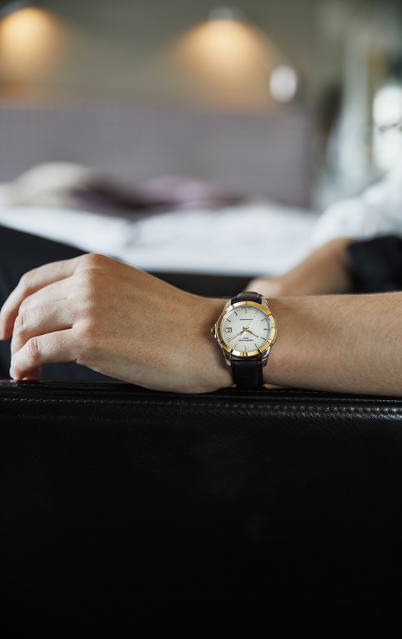 32mm watch top on wrist